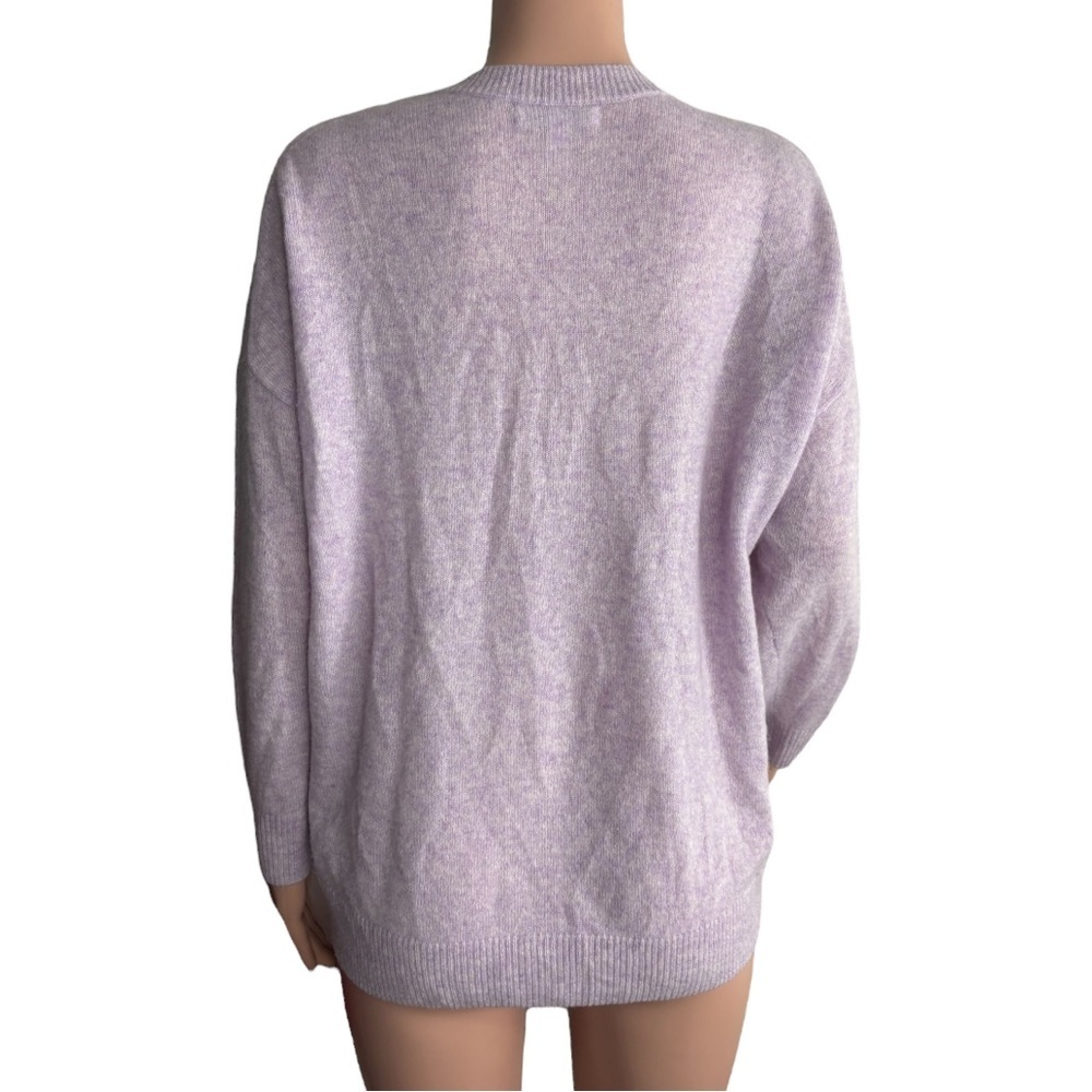 BANANA REPUBLIC Women's V-Neck Sweater - Light Pink 100% CASHMERE - Picture 5 of 13